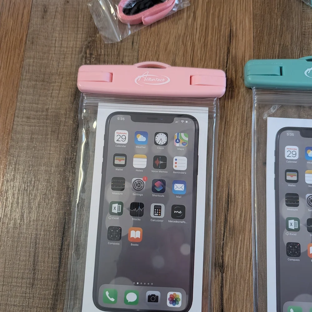 Waterproof Phone Pouch - Pink and Blue